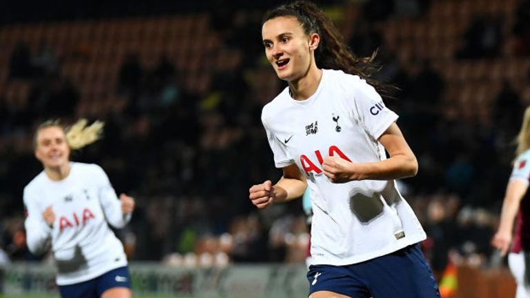 Rosella Ayane&#39;s penalty sent Tottenham second in the WSL table