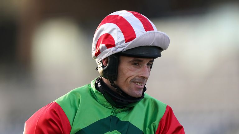 Sean Quinlan smiles after Windsor Avenue's victory in the Sky Bet Chase