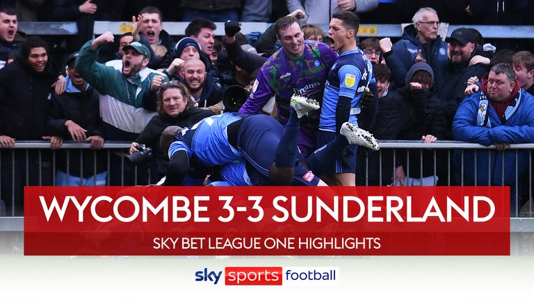 Wycombe 3-3 Sunderland
