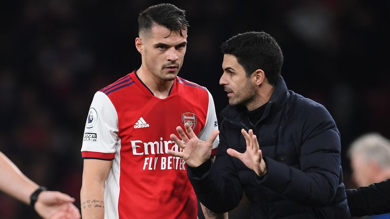 Granit Xhaka exclusive: Arsenal midfielder on captaincy, Mikel Arteta and  his Champions League ambition | Football News | Sky Sports