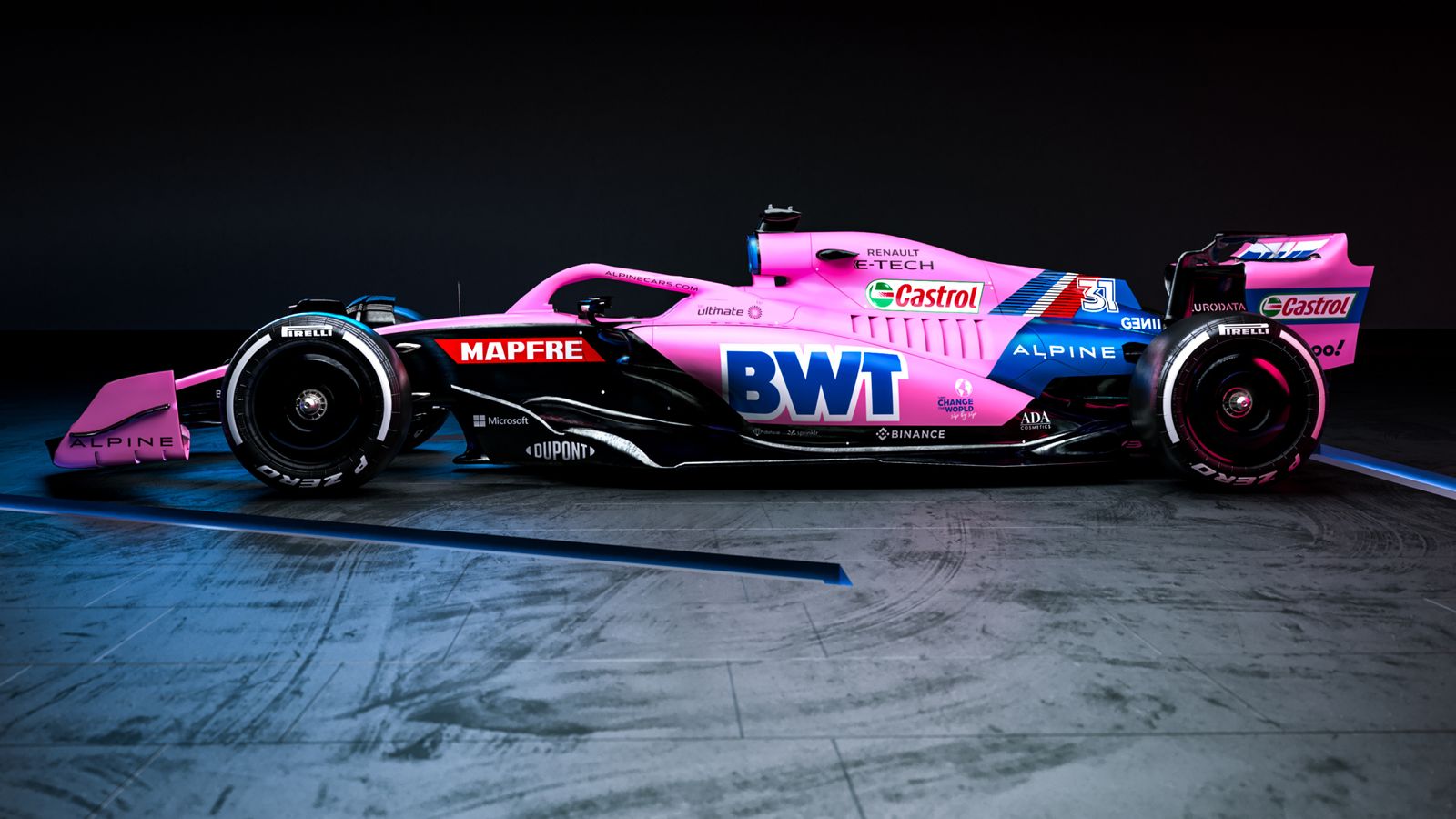 Alpine launch 2022 F1 car: Striking new blue and pink look revealed ...