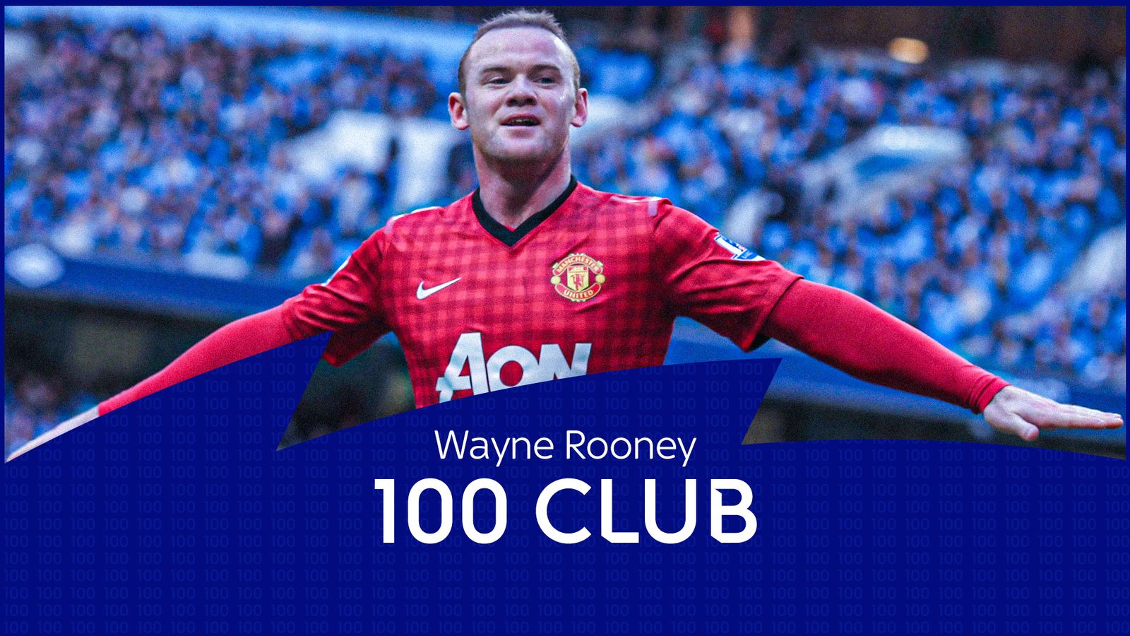 Rooney scores from halfway line for Man United