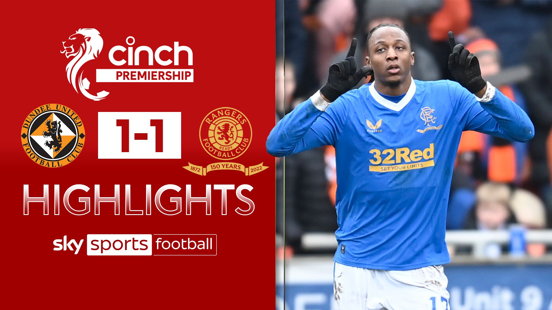 Dundee United 1-1 Rangers