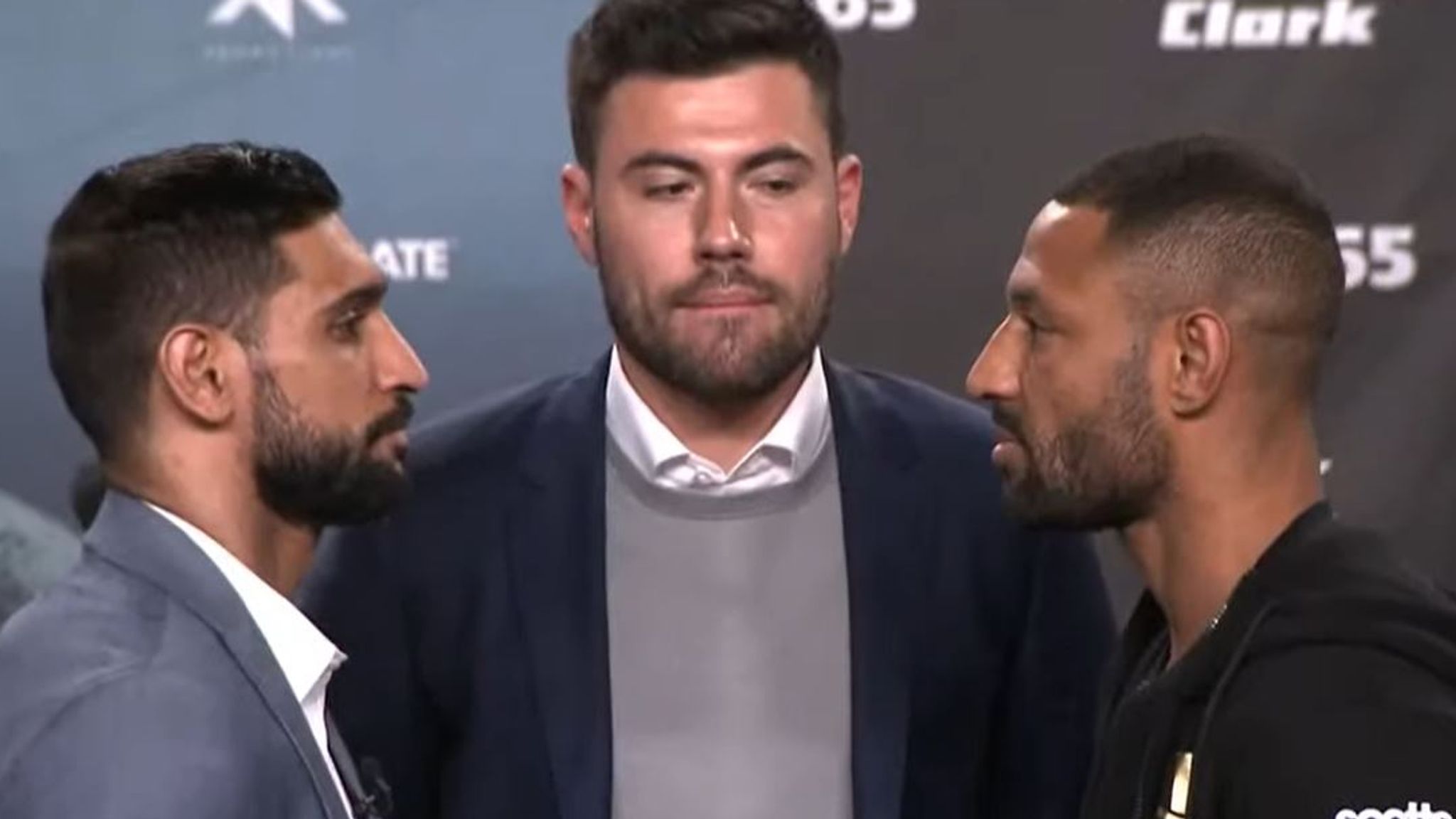 Amir Khan and Kell Brook deny using racist and homophobic language during pre-fight press conference Boxing News Sky Sports