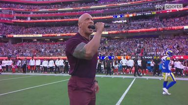 The Rock doing Super Bowl 56 introductions was better than anyone