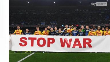 Footballing world shows support for Ukraine