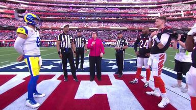 Billie Jean King performs Super Bowl coin toss