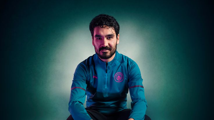 Ilkay Gundogan of Manchester City poses for portraits for the City Digital Magazine at Manchester City Football Academy on December 10, 2021 in Manchester, England. (Photo by Matt McNulty/ Man City via Getty Images)