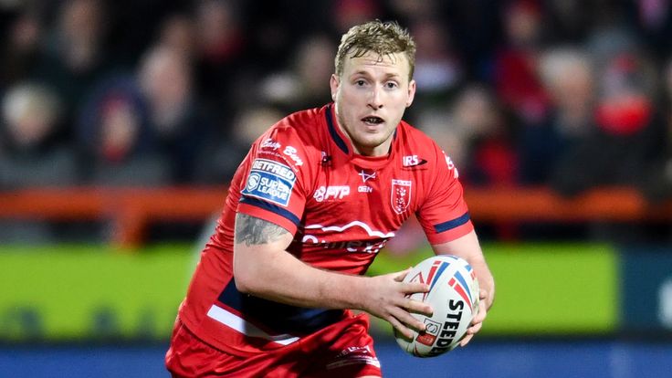 Picture by Will Palmer/SWpix.com - 11/02/2022 - Rugby League - Betfred Super League - Hull KR v Wigan Warriors - Hull College Craven Park, Hull, England - Jordan Abdull of Hull KR in action during the match against Wigan Warriors 