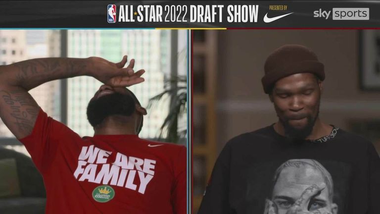 LeBron James and Kevin Durant in hilarious NBA All-Star Draft as James  Harden trade adds spice, NBA News