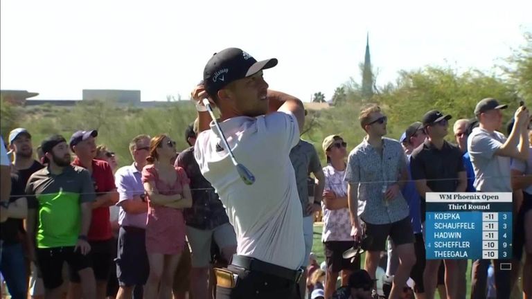 Earlier on Saturday, Xander Schauffele was inches away from an ace at the par-three fourth