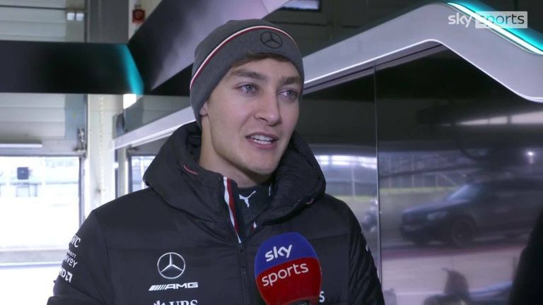 New Mercedes driver George Russell admits he got 'goosebumps' when seeing the new car in action