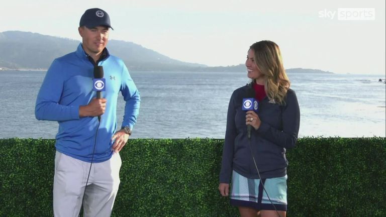 After playing a tricky shot off the edge of a cliff at the Beach Pro-Am, Jordan Spieth said it was one of his best par-saves