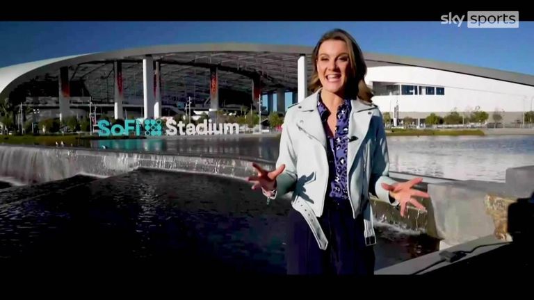 Sky Sports' Hannah Wilkes takes you on a tour round Los Angeles as the city builds up to Super Bowl LVI between the Rams and the Bengals at SoFi Stadium on Sunday.