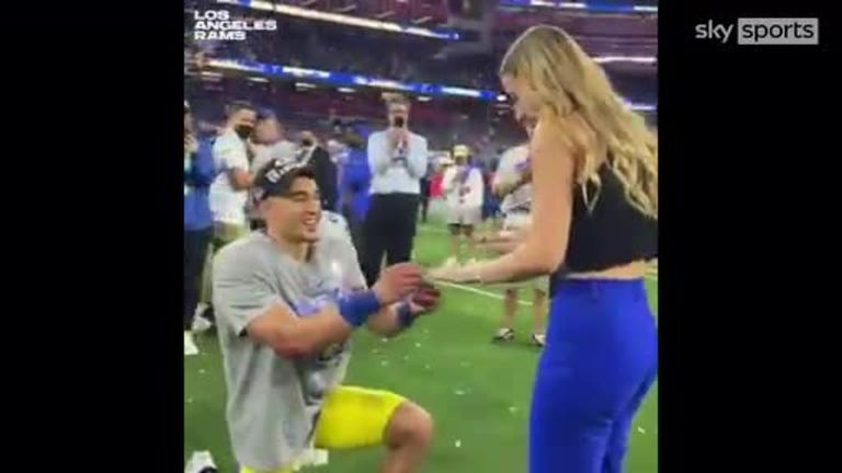 Rams Player Taylor Rapp Proposes to His Girlfriend After Winning the Super  Bowl—Watch