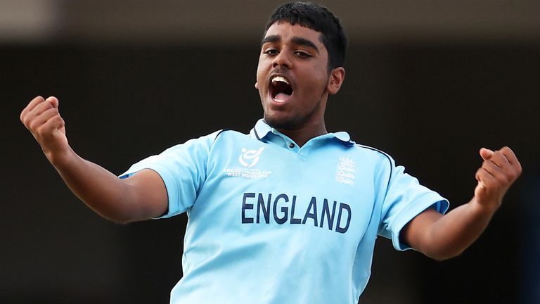 Seventeen-year-old leg-spinner Rehan Ahmed was a star of England's run to the final in the Under-19 World Cup earlier this year