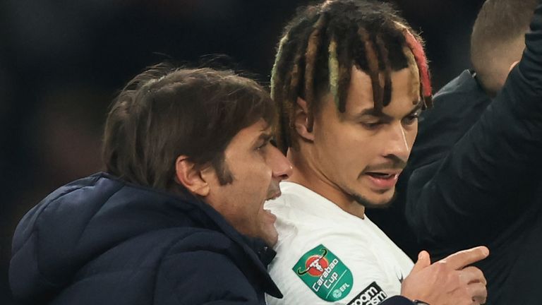 Dele Alli left Tottenham in January, with Antonio Conte calling the number of January departures 'strange'