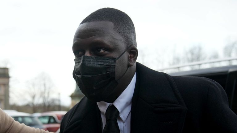 Benjamin Mendy was at Chester Crown Court on Wednesday