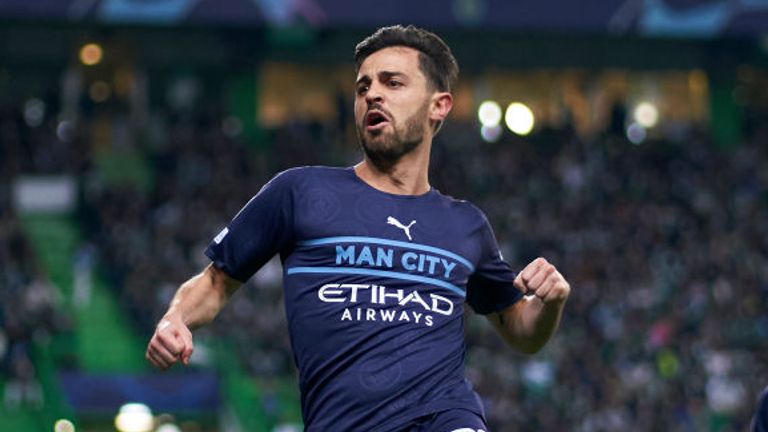 Bernardo Silva put Man City 2-0 up 