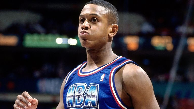 Sky Sports columnist BJ Armstrong during the NBA All-Star Game in 1994