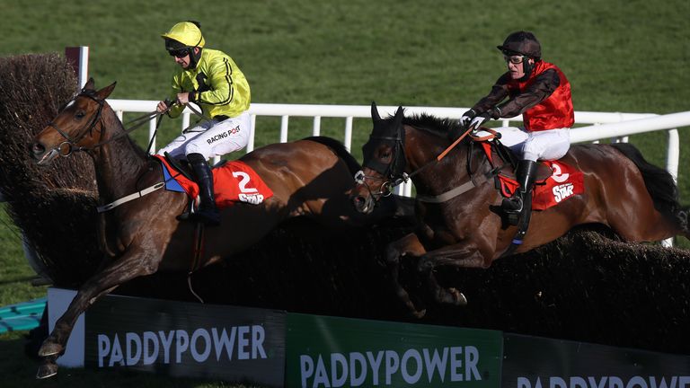 David Maxwell riding Bob And Co to victory at the 2021 Punchestown Festival