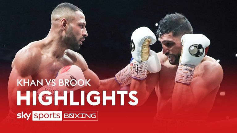 Watch extended highlights of the grudge fight between Amir Khan and Kell Brook.