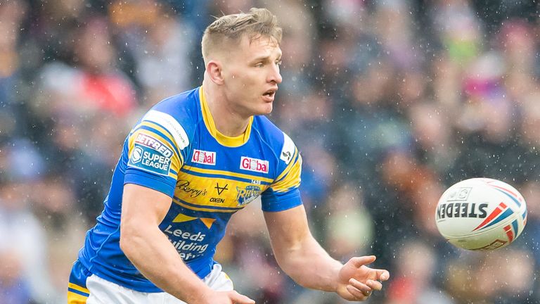 Picture by Allan McKenzie/SWpix.com - 12/02/2022 - Rugby League - Betfred Super League Round 1 - Leeds Rhinos v Warrington Wolves - Headingley Stadium, Leeds, England - Brad Dwyer.