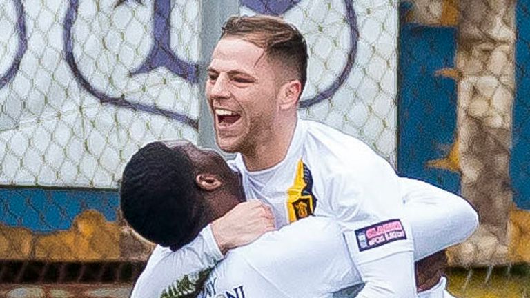 Livingston&#39;s Bruce Anderson scored twice against Dundee