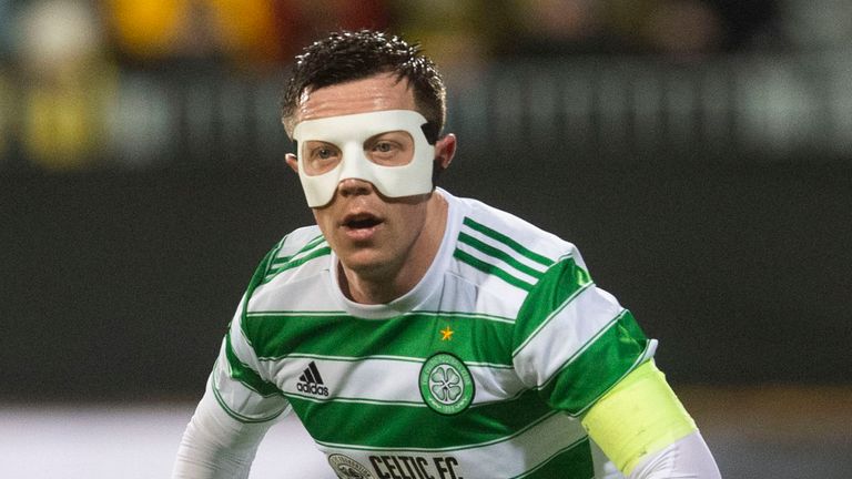 Celtic captain Callum McGregor started on the bench in Norway