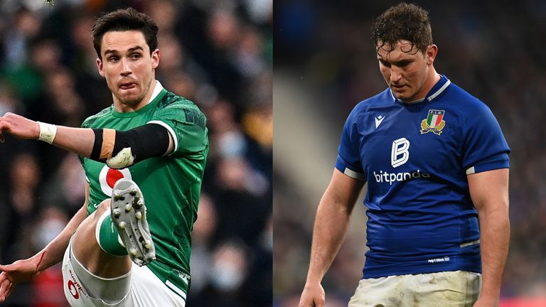 Joey Carbery starts at 10 again for Ireland, while Michele Lamaro's Italy are in dire need of a win