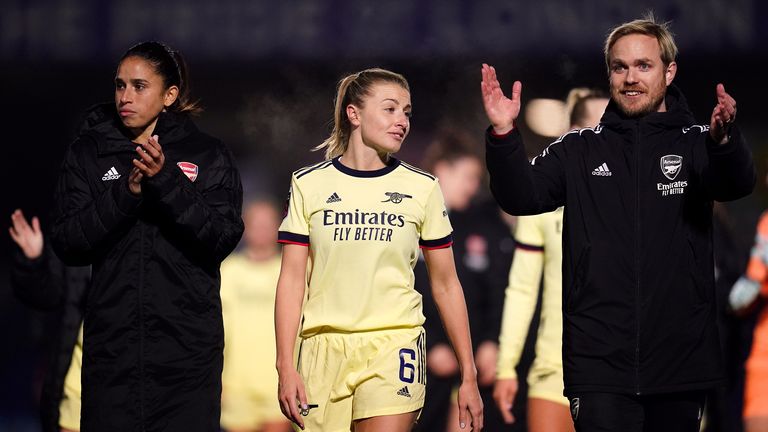 Arsenal remain top of the WSL by two points