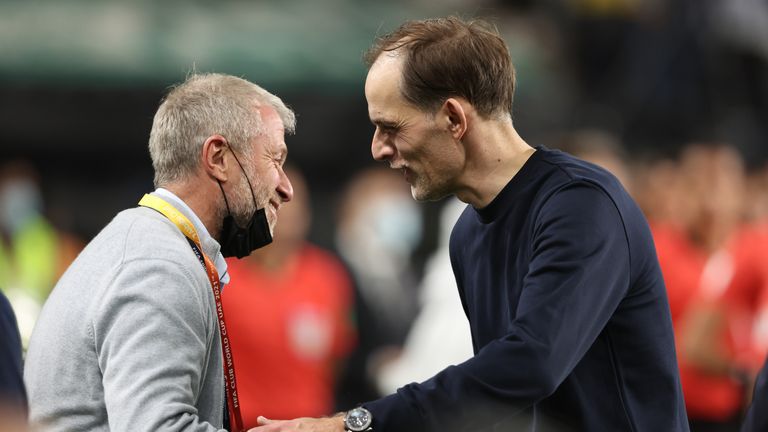Tuchel with Chelsea owner Roman Abramovich