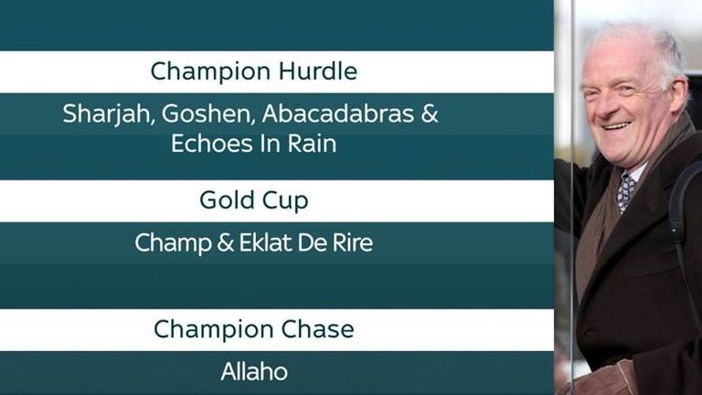 Notable scratchings for the Cheltenham Festival this year