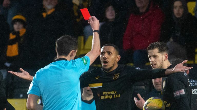 Livingston held on to victory despite Christian Montano's late red card