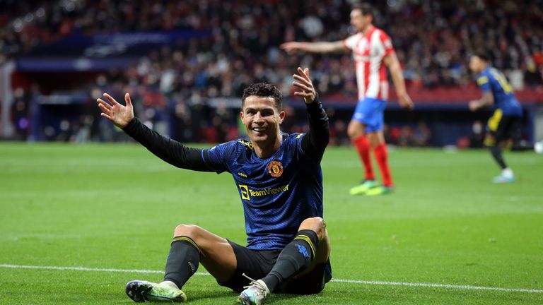 Cristiano Ronaldo, who has scored 25 goals against Atletico Madrid throughout his career, was left frustrated in the first leg of Manchester United's Champions League last-16 tie against Diego Simeone's side