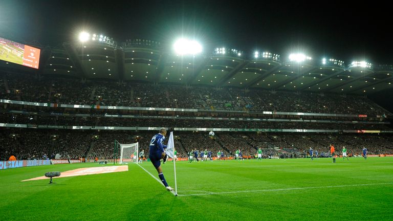 The GAA's Dublin HQ previously hosted international soccer games from 2007-2010, during the redevelopment of Lansdowne Road, now the Aviva Stadium