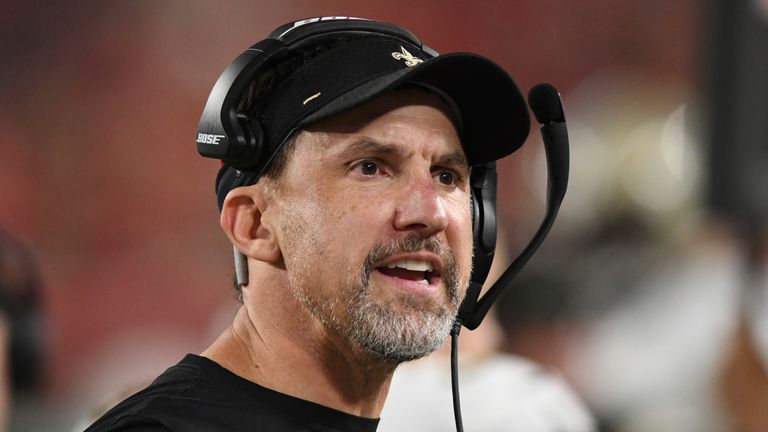 New Orleans Saints head coach Dennis Allen helped mastermind a four-season win over the Tampa Bay Buccaneers