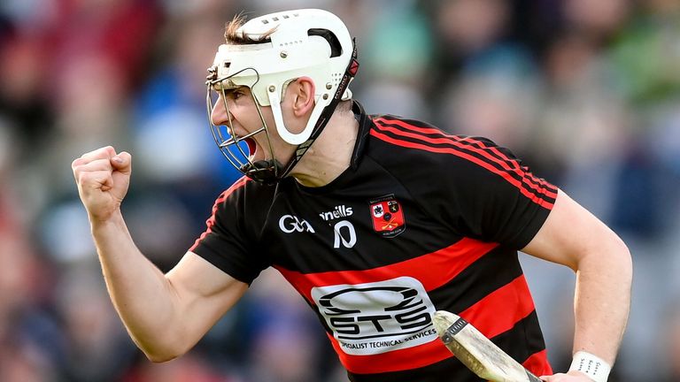 Dessie Hutchinson celebrates Ballygunner's first goal