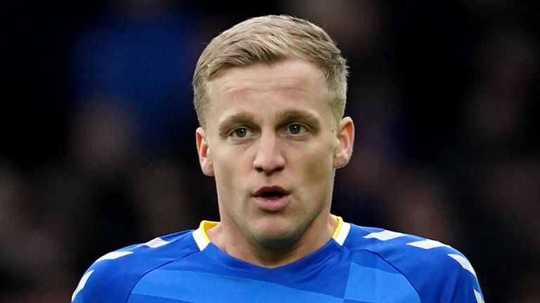 Donny van de Beek del Everton