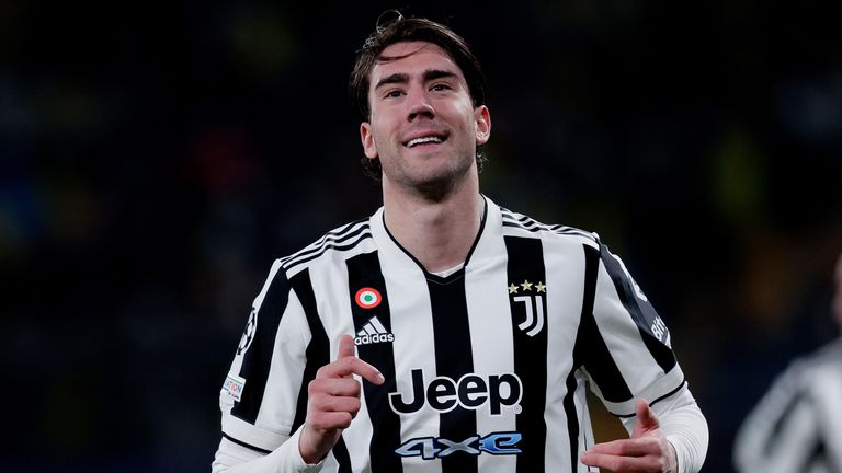 Dusan Vlahovic scored 31 seconds into his Champions League debut for Juventus