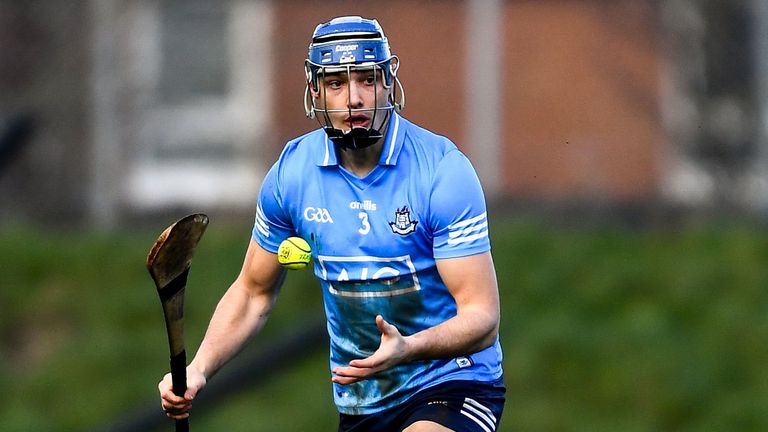 12 February 2022; Eoghan O'Donnell of Dublin during the Allianz Hurling League Division 1 Group B match between Antrim and Dublin at Corrigan Park in Belfast. Photo by Ben McShane/Sportsfile