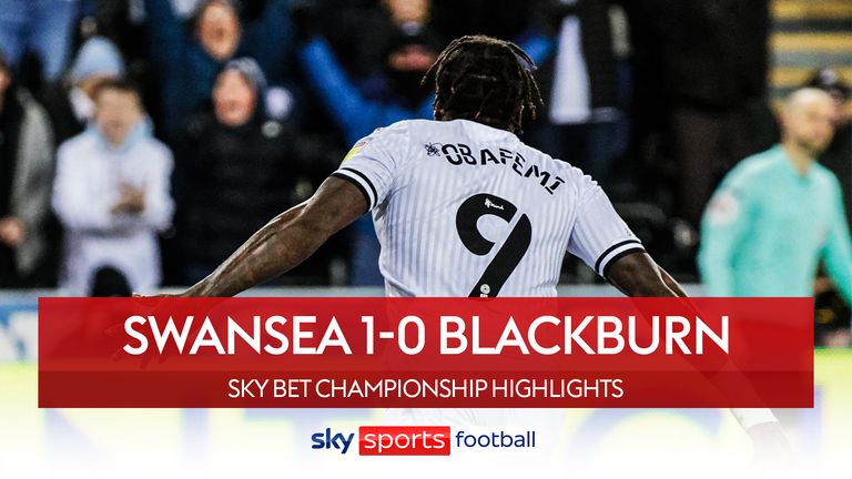 Highlights of the Championship match between Swansea City and Blackburn Rovers.