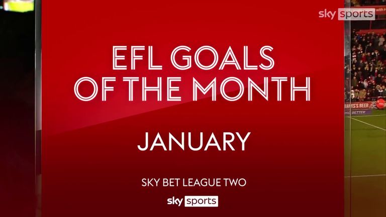 Watch the Goals of the Month for January from the Sky Bet League Two.