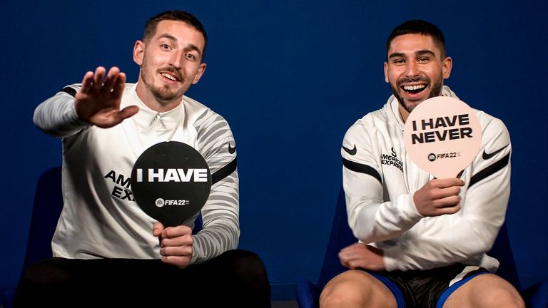 Brighton pair Lewis Dunk and Neal Maupay reveal if they have ever been star-struck or regretted wind-up goal celebrations in Saturday Social's 'Never Have I Ever'.