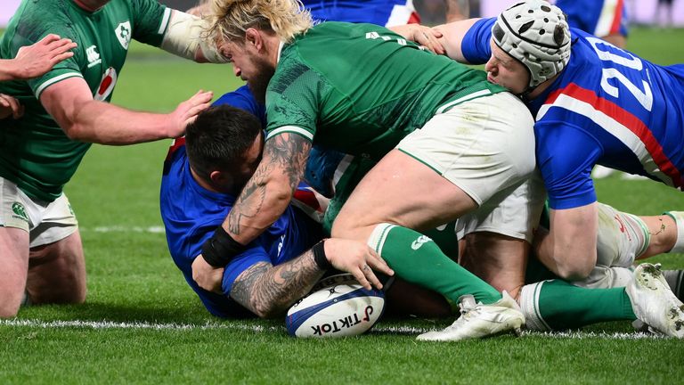 Cyril Baille's crucial try came after Ireland had been counter-rucked within their own 22 