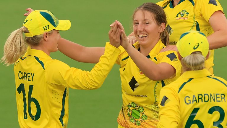 Australia seamer Darcie Brown bagged four wickets, including Knight, Nat Sciver and Tammy Beaumont