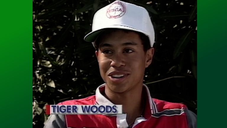 As Woods prepares to host the Genesis Invitational at the Riviera Country Club this week, we flash back to 1992 where 16-year-old Woods made his PGA Tour debut on the same LA Open course.