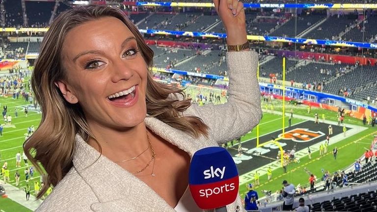 Hannah Wilkes was at Super Bowl LVI for Sky Sports