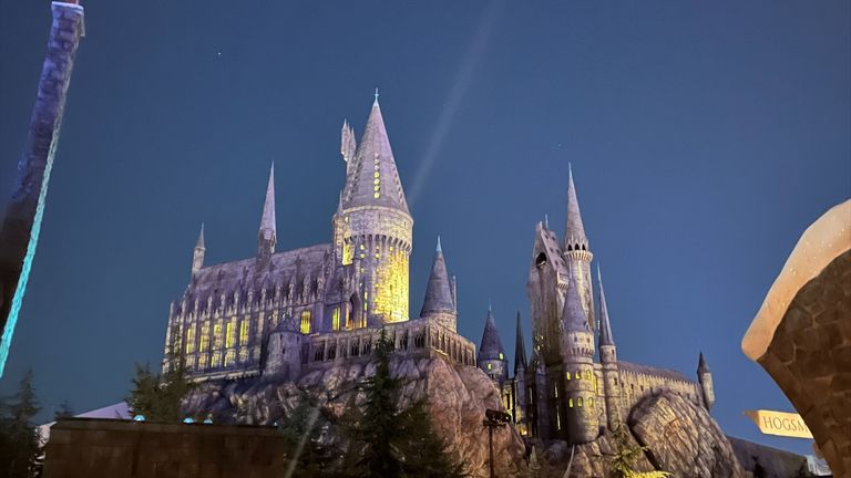 Hollywood meets Hogwarts with a trip to Universal Studios in the build-up to the Super Bowl