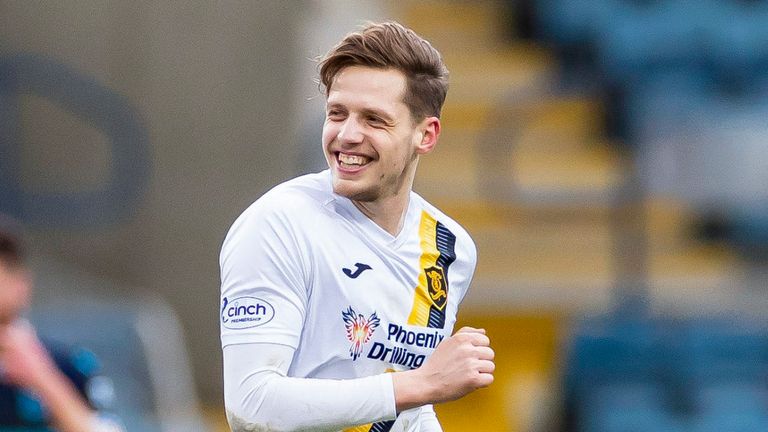 Jack Fitzwater scored Livingston&#39;s fourth against Dundee.